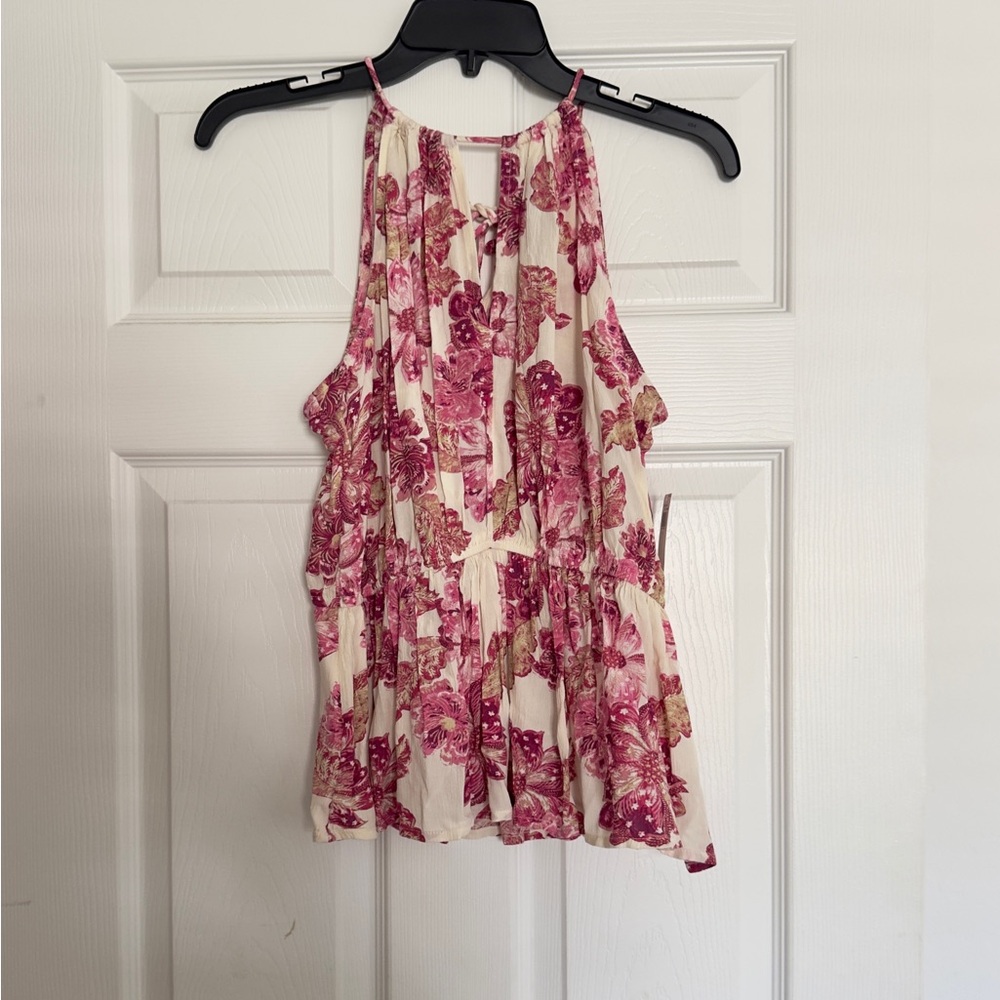 NWT Old Navy Floral Sleeveless Top Size L